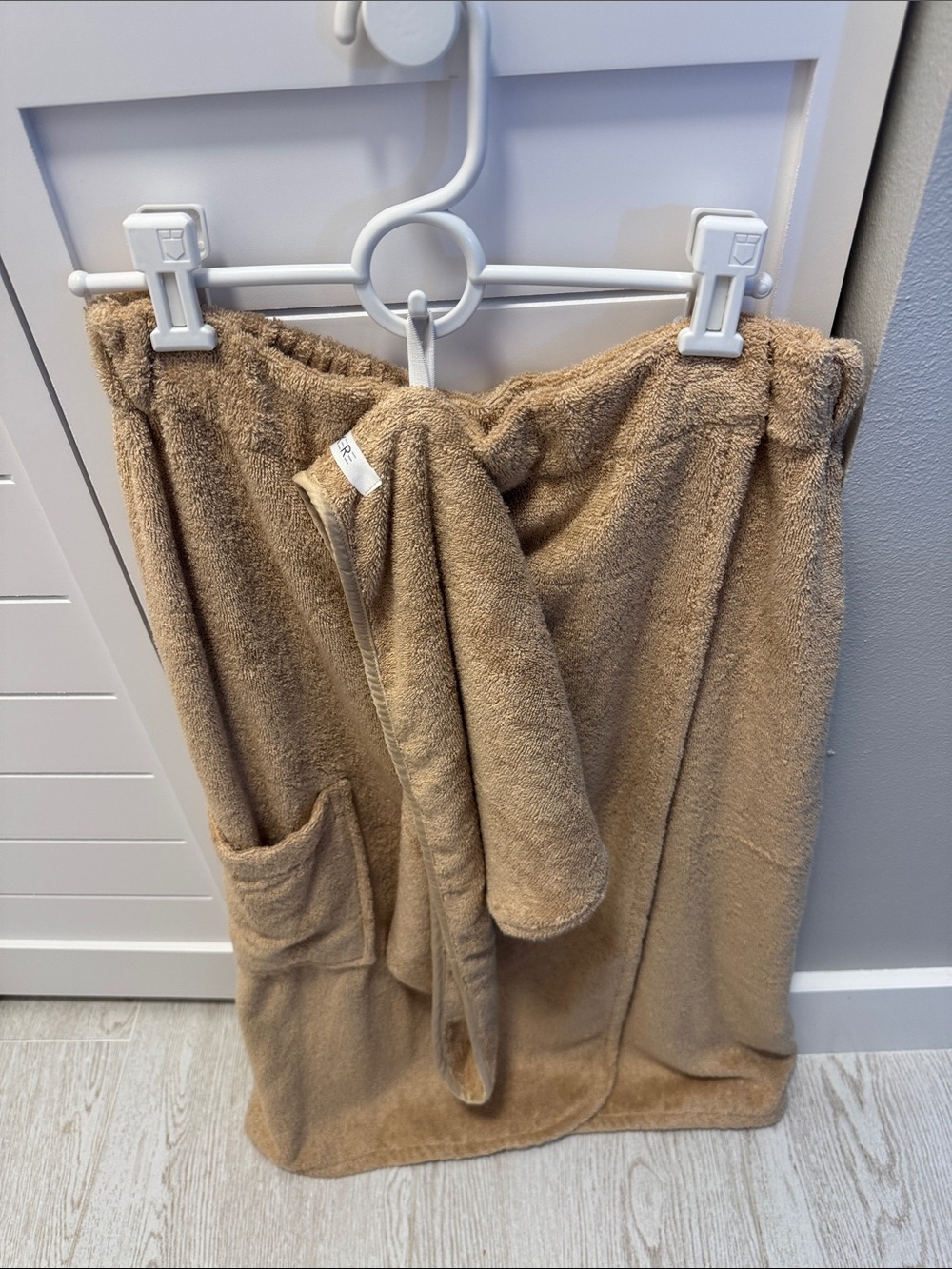 Plush Robe Wrap & Matching Head Wrap
